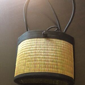 Asian inspired shoulder bag.